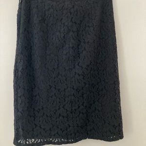 Tothemax Black Floral Lace Skirt